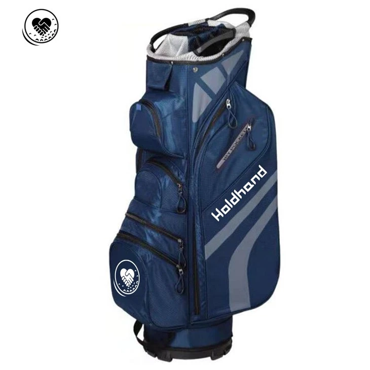 Torba za voziček za golf po meri v razsutem stanju – torba za voziček za golf s stabilno osnovo s popolno prilagoditvijo tiska za prodajalce golfa