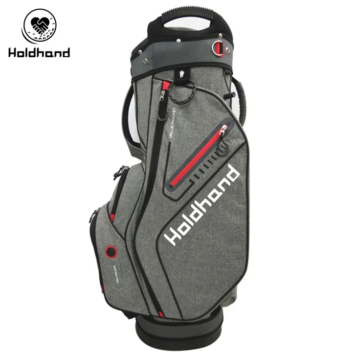 Streamlined Golf Carry Case With 15-tier Club Sorting, Dedicated Putter Rest, Adaptable Pocket Grid, Beverage Cooling Pouch, Transformable Strap, And Instant Rain Guard – Universal For All Golfers.