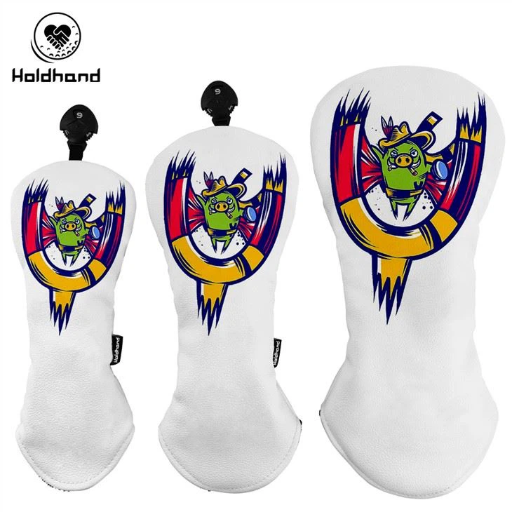 Veleprodajna vrhunska osebnostna zasnova Oem z logotipom Golf Fairway Lesena usnjena pokrivala